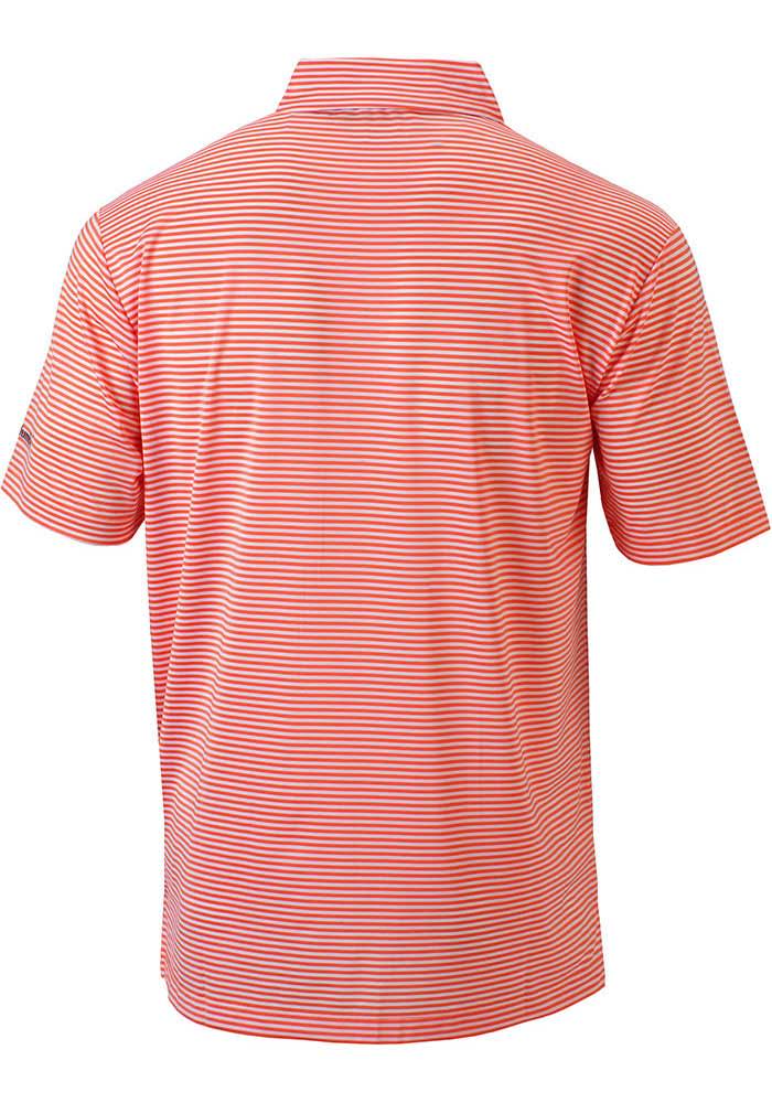 Columbia FC Cincinnati Mens Orange Invite Stripe Short Sleeve Polo