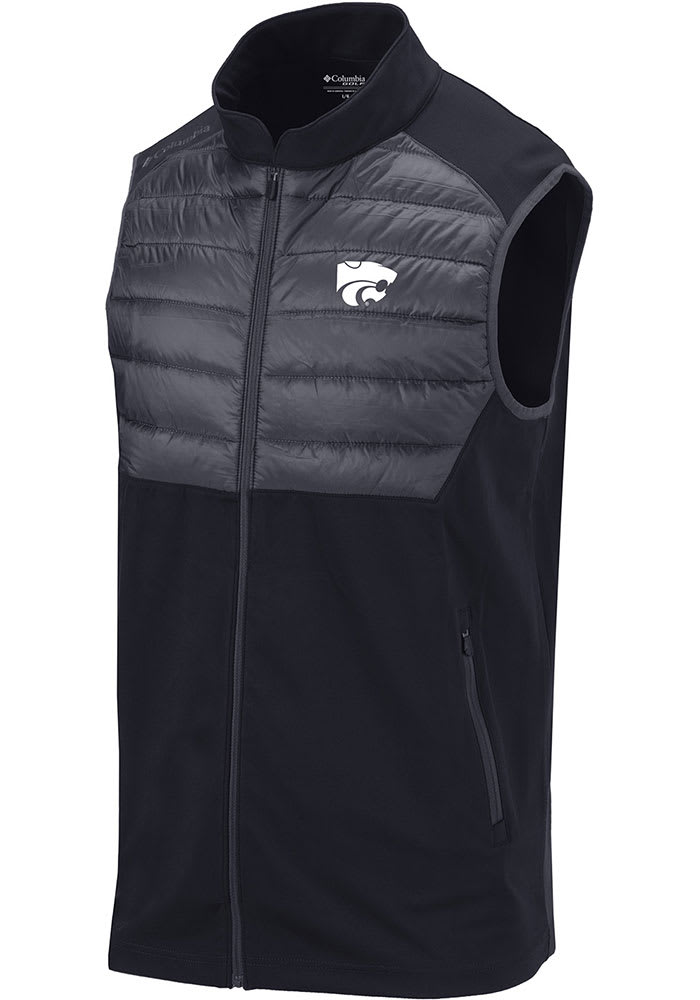 Columbia K-State Wildcats Mens Black In the Element Sleeveless Jacket