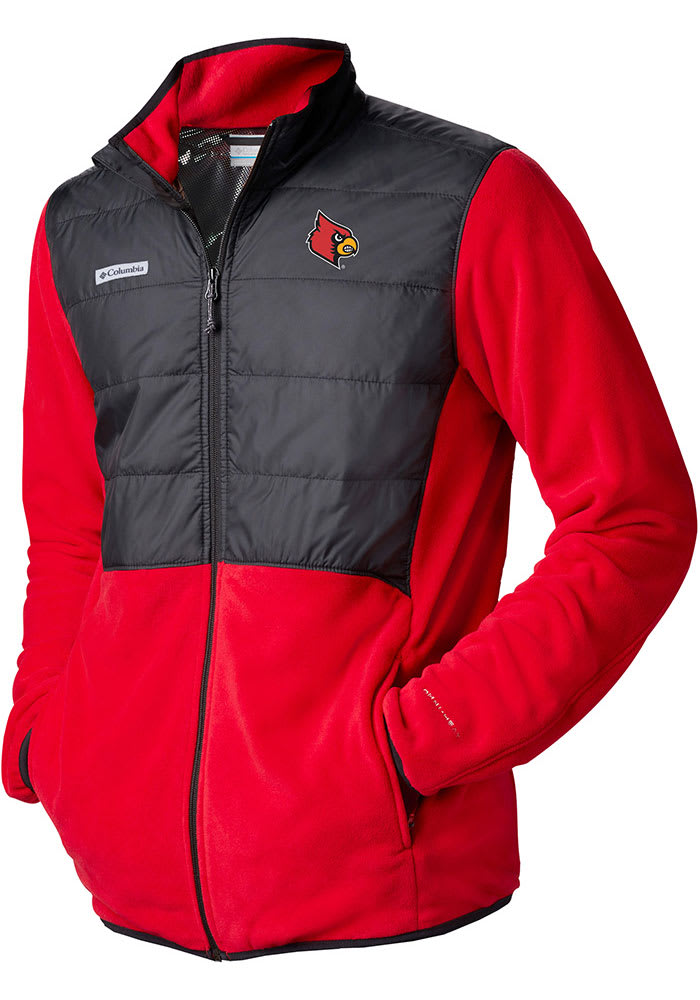 Louisville Cardinals Cutter & Buck Mainsail Half-Zip Pullover Jacket - Charcoal