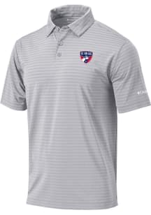 Columbia FC Dallas Mens Grey Smooth Role Short Sleeve Polo