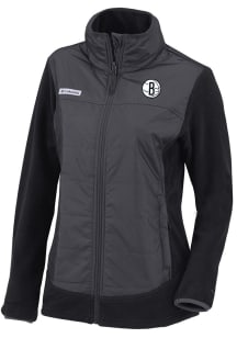 Columbia Brooklyn Nets Womens Black Heat Seal Basin Butte Medium Weight Jacket
