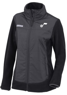 Columbia Utah Jazz Womens Black Heat Seal Basin Butte Medium Weight Jacket