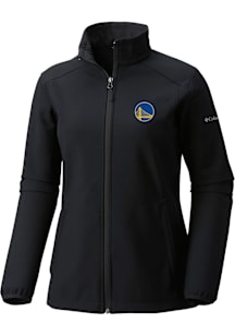 Columbia Golden State Warriors Womens Black Heat Seal Kruser Ridge Light Weight Jacket