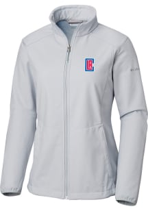 Columbia Los Angeles Clippers Womens White Heat Seal Kruser Ridge Light Weight Jacket