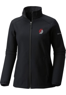 Columbia Portland Trail Blazers Womens Black Heat Seal Kruser Ridge Light Weight Jacket