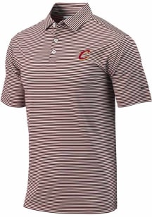 Columbia Cleveland Cavaliers Mens Red Club Invite Short Sleeve Polo
