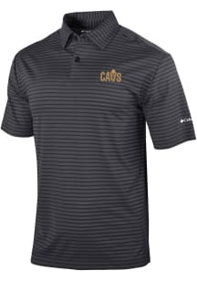 Columbia Cleveland Cavaliers Mens Black Smooth Role Short Sleeve Polo