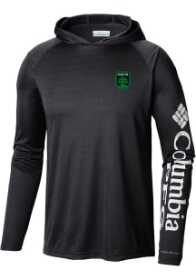 Columbia Austin FC Mens Black Heat Seal Terminal Tackle Long Sleeve Hoodie