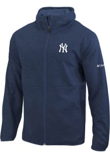 Columbia New York Yankees Mens Navy Blue Heat Seal Its Time Medium Weight Jacket