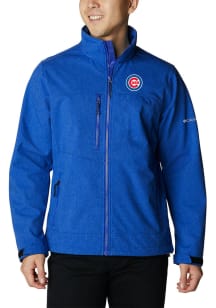 Columbia Chicago Cubs Mens Blue Heat Seal Ascender II Softshell Medium Weight Jacket