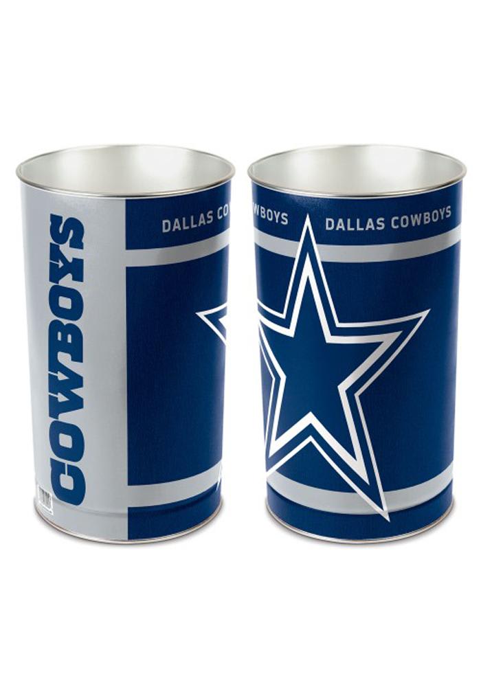 Dallas Cowboys Tapered Metal Waste Basket