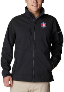 Columbia Chicago Cubs Mens Black Heat Seal Ascender II Softshell Medium Weight Jacket
