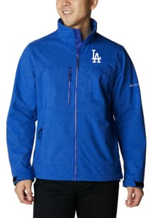 Columbia Los Angeles Dodgers Mens Blue Heat Seal Ascender II Softshell Medium Weight Jacket