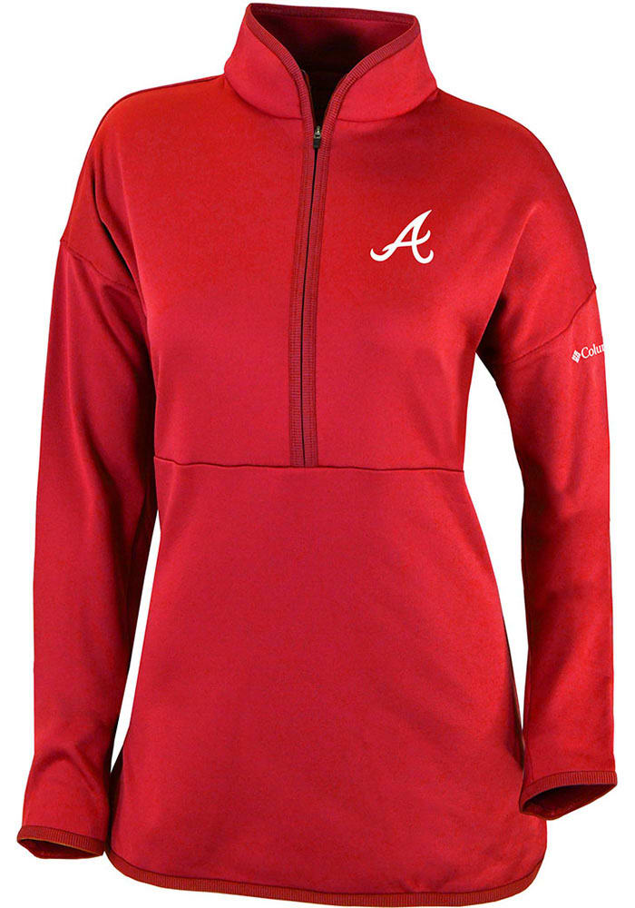 Atlanta Braves Columbia Omni-Wick Shotgun Polo - Red