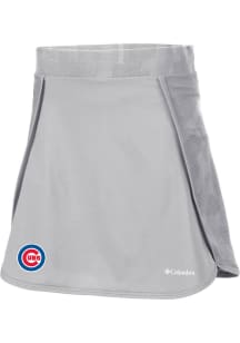 Columbia Chicago Cubs Womens Grey Heat Seal Omni-Wick Up Next Shorts