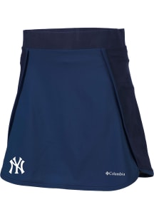 Columbia New York Yankees Womens Navy Blue Heat Seal Omni-Wick Up Next Shorts