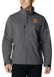 Columbia San Francisco Giants Mens Charcoal Heat Seal Ascender II Softshell Medium Weight Jacket
