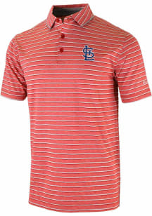 Columbia St Louis Cardinals Mens Red Heat Seal Post Round Short Sleeve Polo
