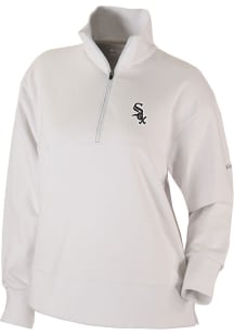 Columbia Chicago White Sox Womens White Heat Seal Birchwood Hills Qtr Zip