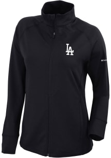 Columbia Los Angeles Dodgers Womens Black Heat Seal Greenkeeper Light Weight Jacket
