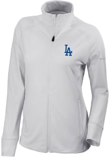 Columbia Los Angeles Dodgers Womens White Heat Seal Greenkeeper Light Weight Jacket