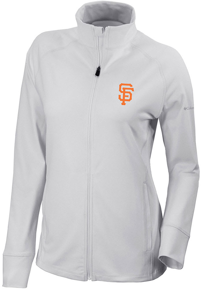 Columbia San Francisco Giants Women's Black Heat Seal Printed Flash Forward Light Weight Jacket, Black, 100% POLYESTER, Size L, Rally House