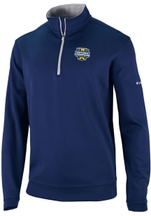 Columbia Michigan Wolverines Mens Navy Blue 2023 National Champions Official Logo Long Sleeve 1/..
