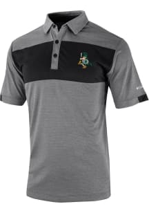 Mens Michigan State Spartans Black Columbia Total Control Short Sleeve Polo Shirt
