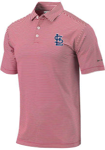 Columbia St Louis Cardinals Mens Red Heat Seal Omni-Wick Club Invite Short Sleeve Polo