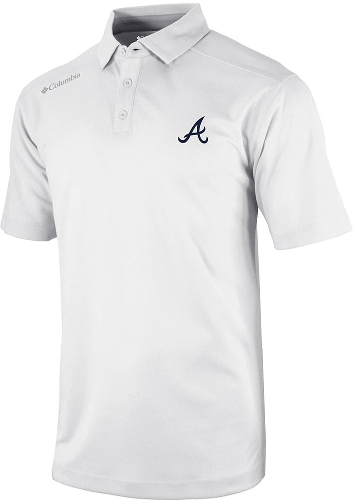 Atlanta Braves Columbia Omni-Wick Shotgun Polo - Red