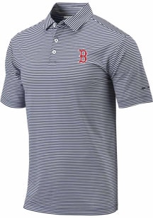 Columbia Boston Red Sox Mens Navy Blue Heat Seal Omni-Wick Club Invite Short Sleeve Polo