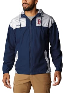 Columbia Boston Red Sox Mens Navy Blue Heat Seal Flash Challenger Light Weight Jacket