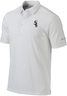 Columbia Chicago White Sox Mens White Heat Seal Drive Short Sleeve Polo