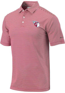 Columbia Cleveland Guardians Mens Red Heat Seal Omni-Wick Club Invite Short Sleeve Polo