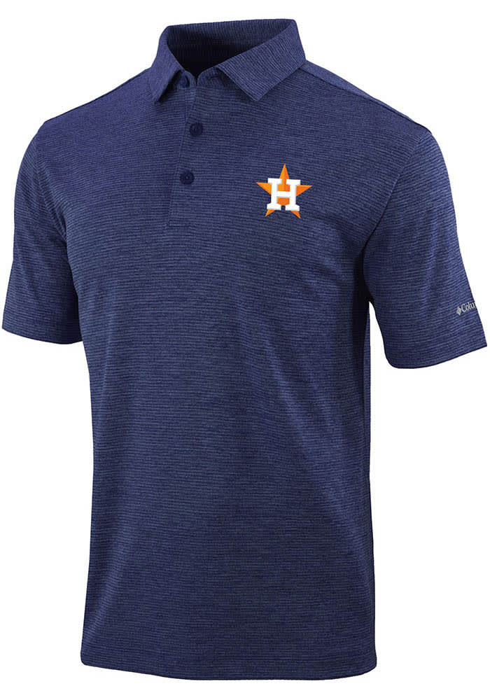 Columbia Astros Heat Seal Omni-Wick Set II Short Sleeve Polo