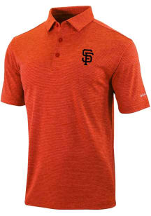 Columbia San Francisco Giants Mens Orange Heat Seal Omni-Wick Set II Short Sleeve Polo
