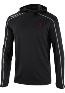 Columbia Alabama Crimson Tide Mens Black Heat Seal Omni Wick Shot Gun Long Sleeve Hoodie