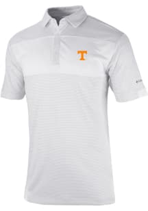Columbia Tennessee Volunteers Mens White Heat Seal Omni Wick Total Control Short Sleeve Polo