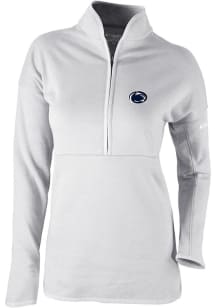 Columbia Penn State Nittany Lions Womens Grey Heat Seal Omni Wick Go For It 1/4 Zip Pullover