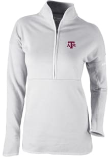Columbia Texas A&amp;M Aggies Womens Grey Heat Seal Omni Wick Go For It 1/4 Zip Pullover