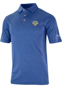 Columbia New York Knicks Mens Blue Heat Seal Club Invite Short Sleeve Polo