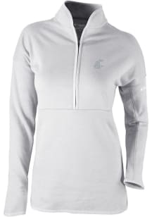 Columbia Washington State Cougars Womens Grey Heat Seal Omni Wick Go For It 1/4 Zip Pullover