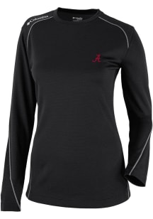 Columbia Alabama Crimson Tide Womens Black Heat Seal Omni Wick Shot Gun Long Sleeve T-Shirt
