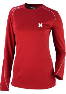 Columbia Nebraska Cornhuskers Womens Red Heat Seal Omni Wick Shot Gun Long Sleeve T-Shirt
