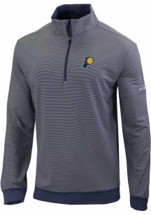 Columbia Indiana Pacers Mens Navy Blue Even Lie Long Sleeve 1/4 Zip Pullover