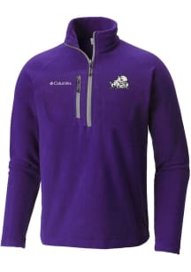 Columbia TCU Horned Frogs Mens Purple Fast Trek Long Sleeve 1/4 Zip Pullover