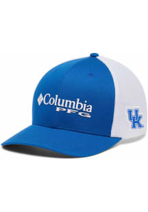 Columbia Kentucky Wildcats Mens Blue PFG Mesh Ball Cap Flex Hat