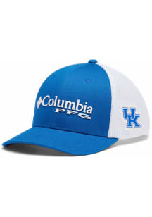 Columbia Kentucky Wildcats Blue Youth PFG Mesh Snap Back Ball Cap Youth Adjustable Hat
