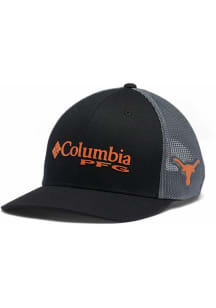 Columbia Texas Longhorns PFG Mesh Snap Back Ball Cap Adjustable Hat - Grey