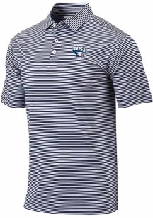 Columbia Southern Indiana Screaming Eagles Mens Navy Blue Invite Stripe Short Sleeve Polo